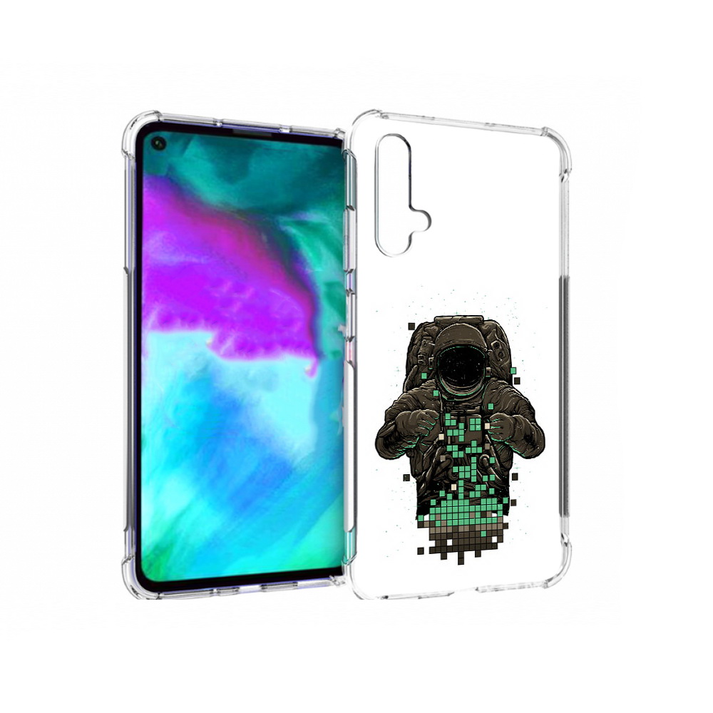 

Чехол бампер MyPads космонавт с пикселями для Huawei nova 5T про, Прозрачный, Tocco