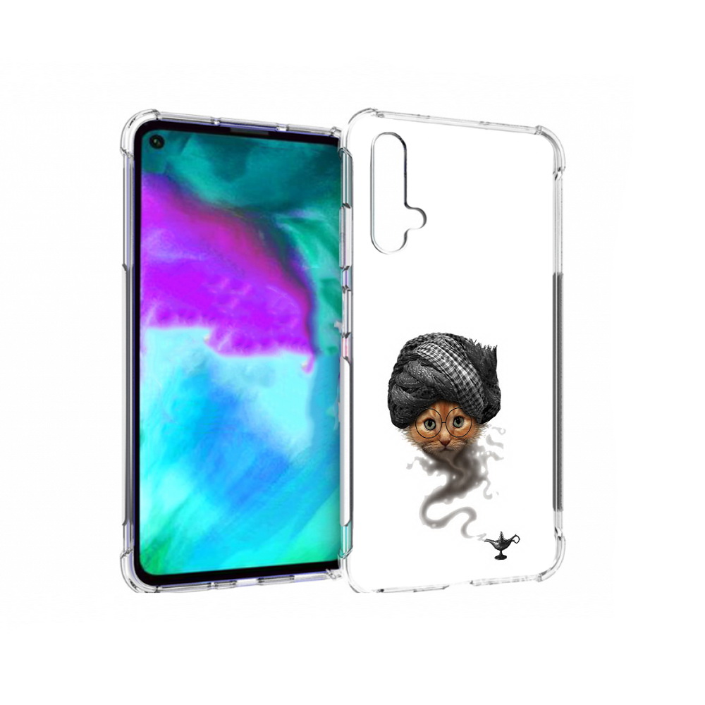 

Чехол бампер MyPads кот джин для Huawei nova 5T противоударный, Прозрачный, Tocco