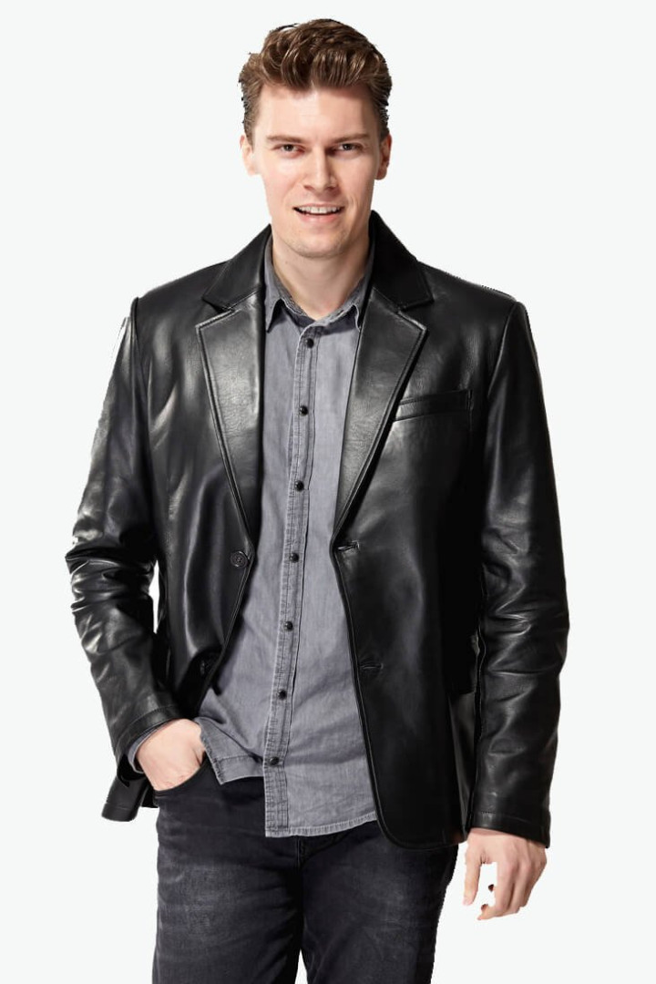 

Кожаная куртка мужская Deriza 35-ZoraBS черная S (товары доставляются из-за рубежа), Черный, 35-ZoraBS