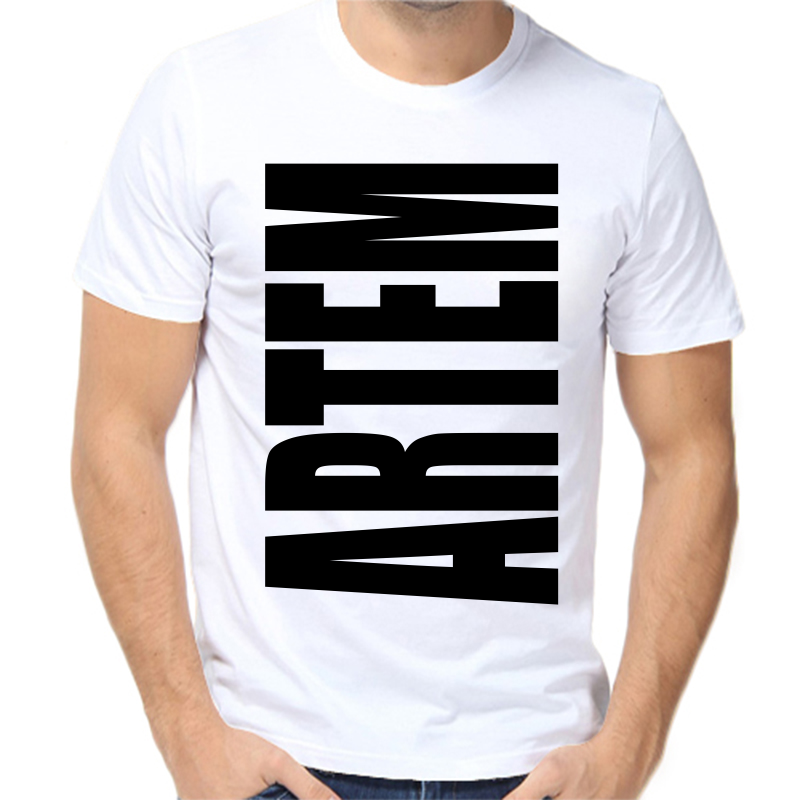 

Футболка мужская белая 48 р-р Артем, Белый, fm_artem