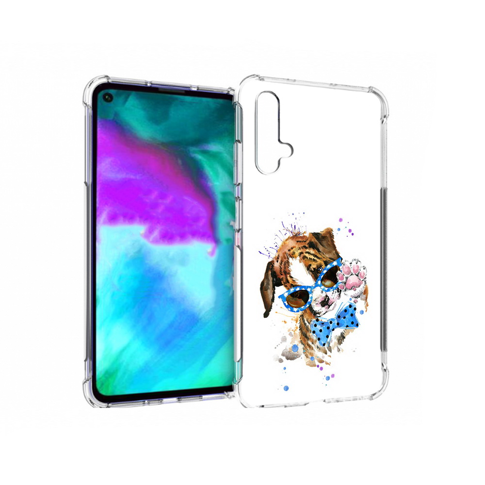 

Чехол бампер MyPads лапочка для Huawei nova 5T противоударный, Прозрачный, Tocco