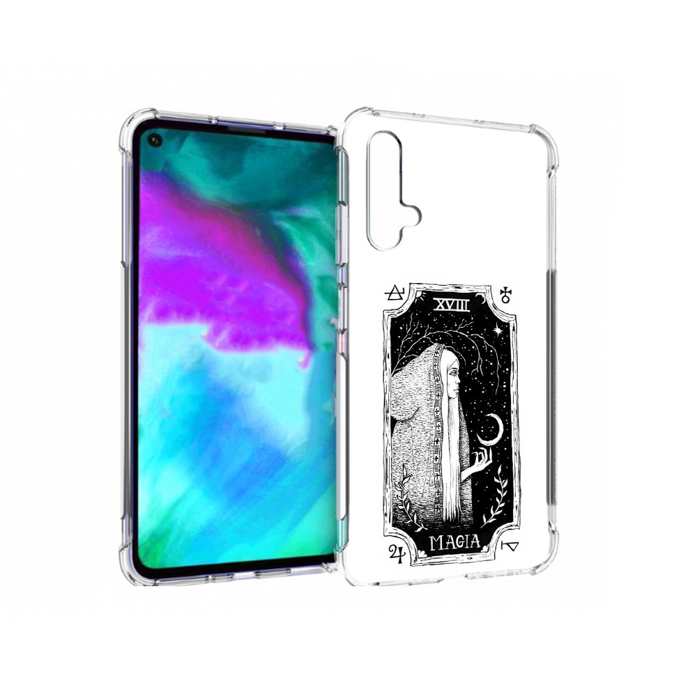 

Чехол бампер MyPads лунная магия для Huawei nova 5T противоударный, Прозрачный, Tocco