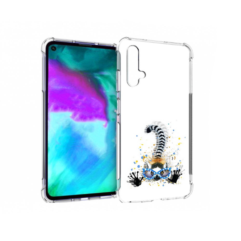 

Чехол бампер MyPads лямур для Huawei nova 5T противоударный, Прозрачный, Tocco