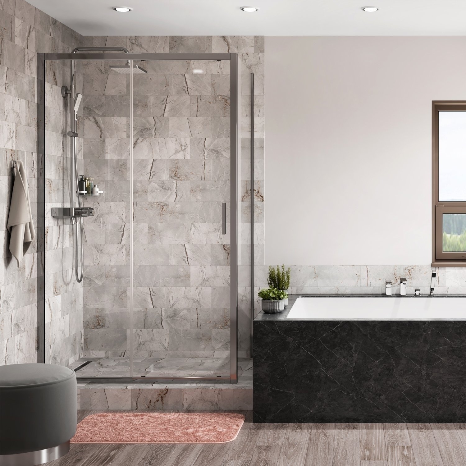 

Душевой угол WasserKRAFT Main 41S32 130x80
