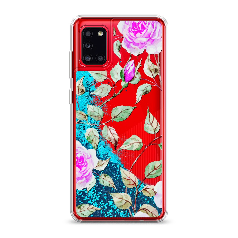 

Жидкий чехол с блестками "Цветочная фантазия 7" на Samsung Galaxy A31, 2100393-1