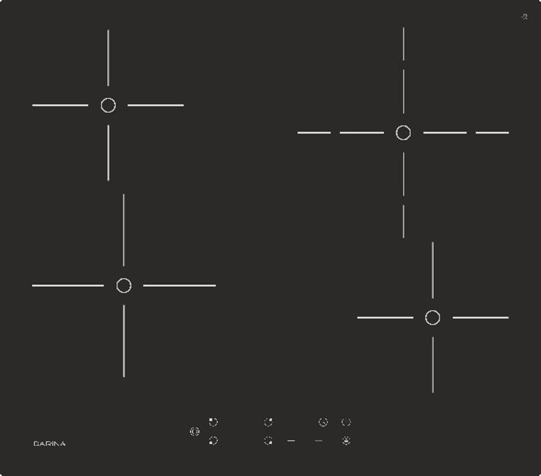 

Встраиваемая варочная панель электрическая Darina PL E326 B черный, PL E326 B
