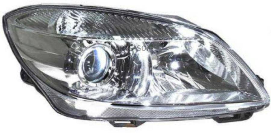 

Фара Skoda: Fabia/Roomster 03.10- (H7/H7) (Хром, Бел. Ук. Поворота, Эк С Мотором) Depo 665