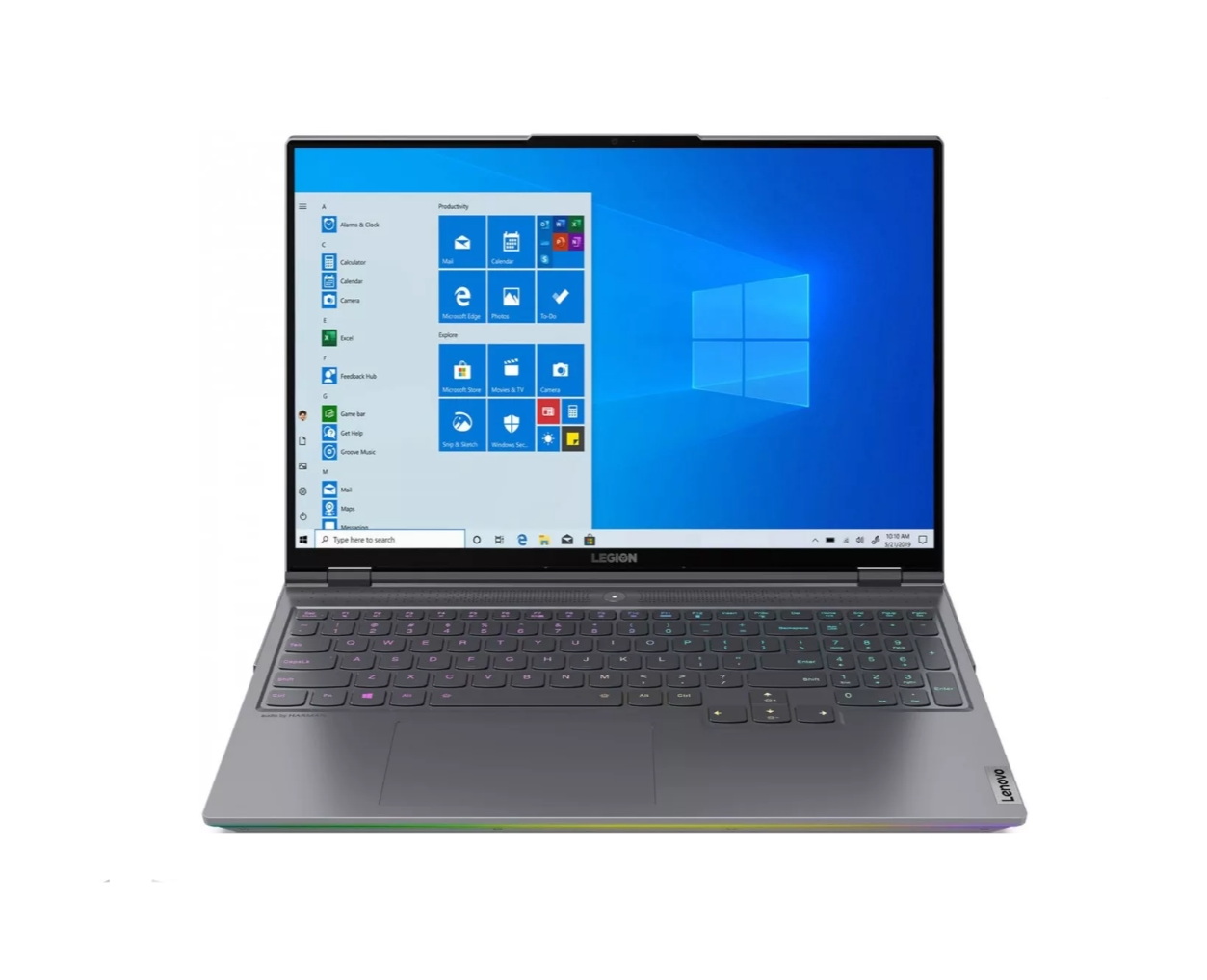 фото Игровой ноутбук lenovo legion 7 16achg6 dark grey (82n6000cru)