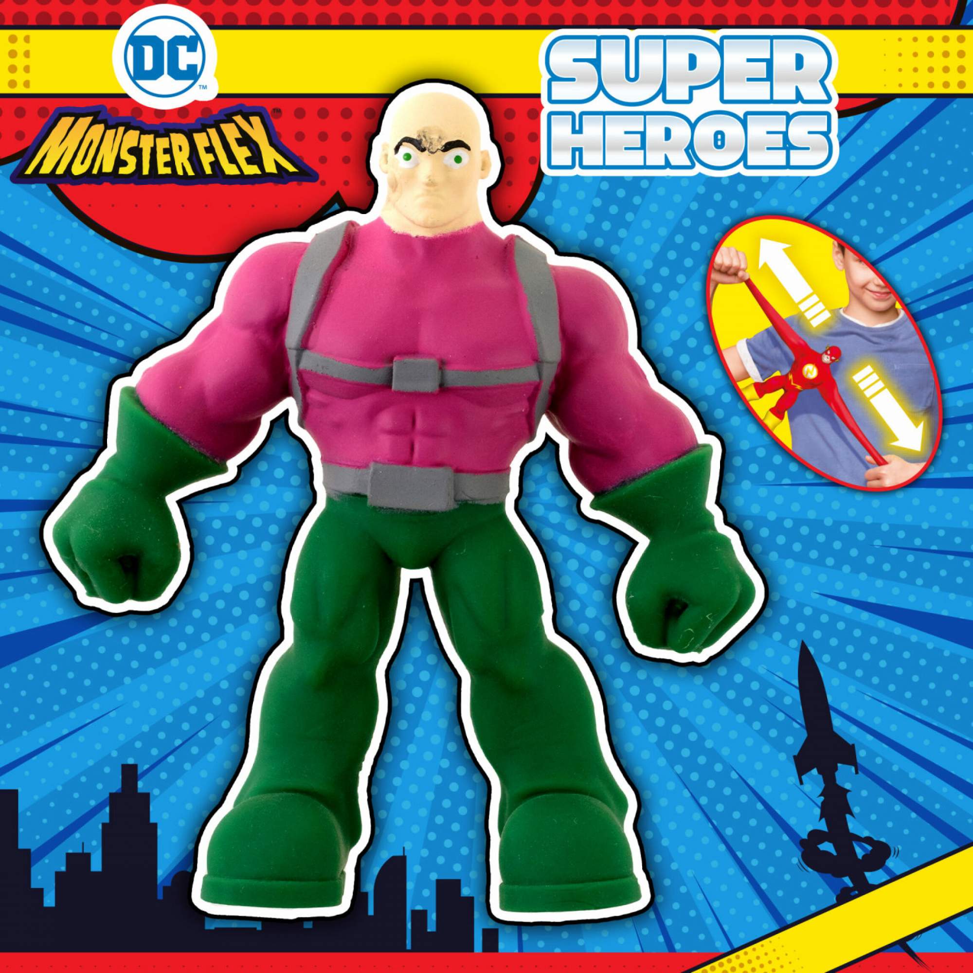 Жвачка для рук 1toy MONSTER FLEX SUPER HEROES, Lex Luthor