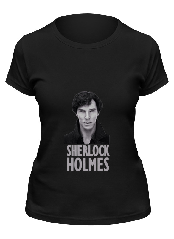 

Футболка женская Printio Sherlock holmes черная 2XL, Черный, Sherlock holmes