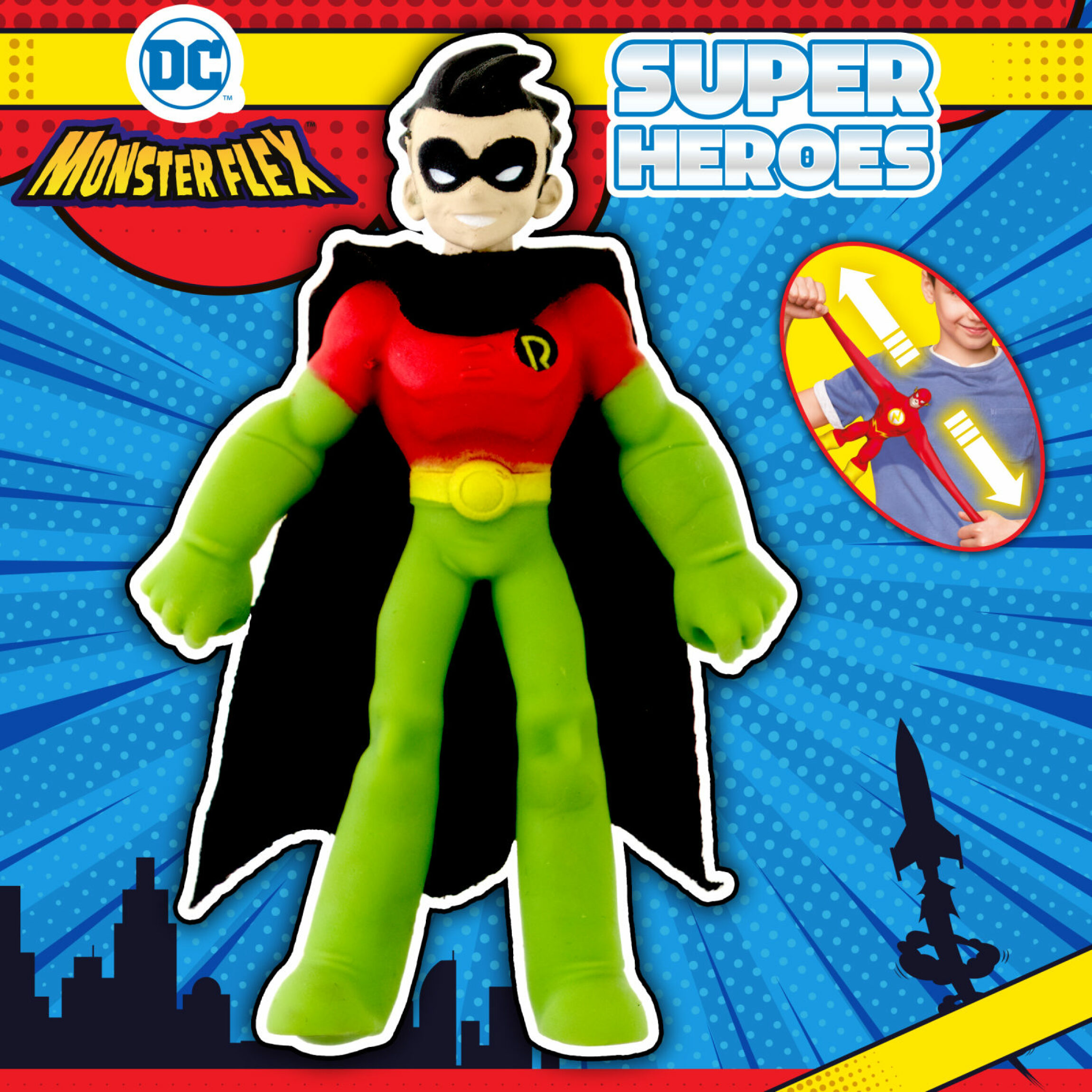 Жвачка для рук 1toy MONSTER FLEX SUPER HEROES, Robin