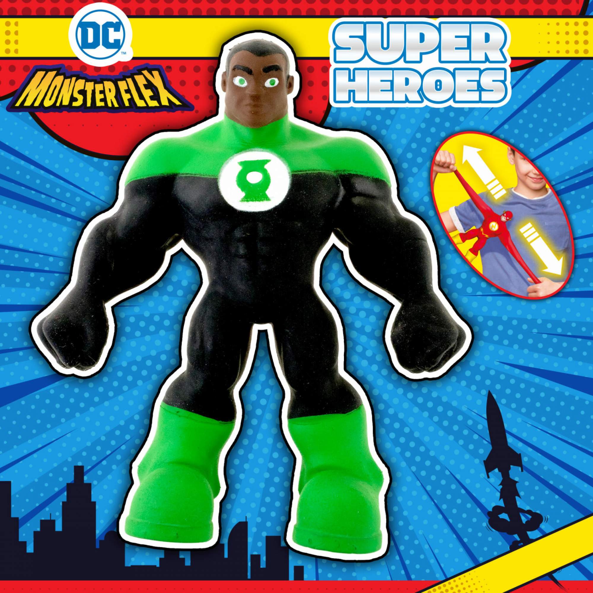 Жвачка для рук 1toy MONSTER FLEX SUPER HEROES, Green Lantern