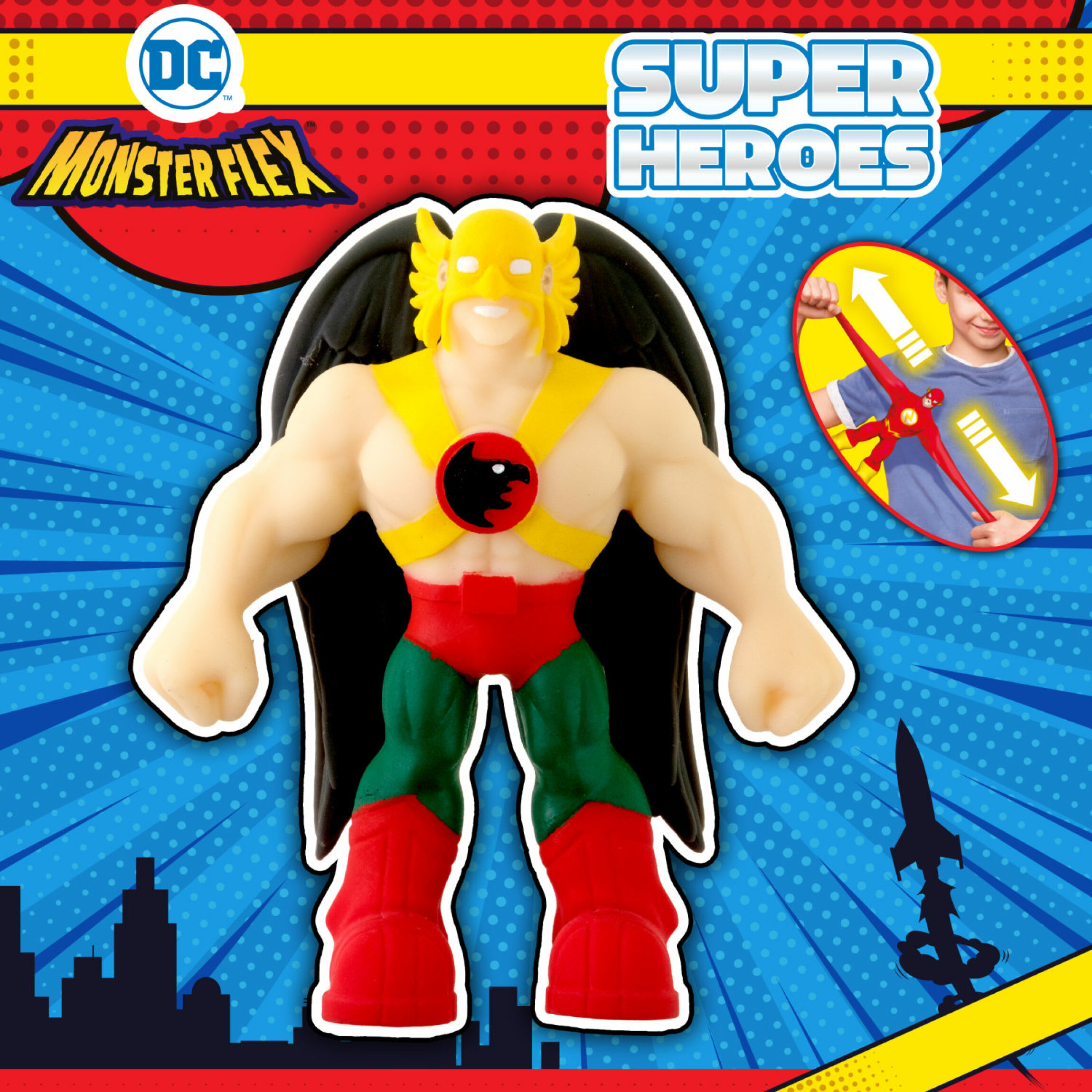 Жвачка для рук 1toy MONSTER FLEX SUPER HEROES, Hawkman