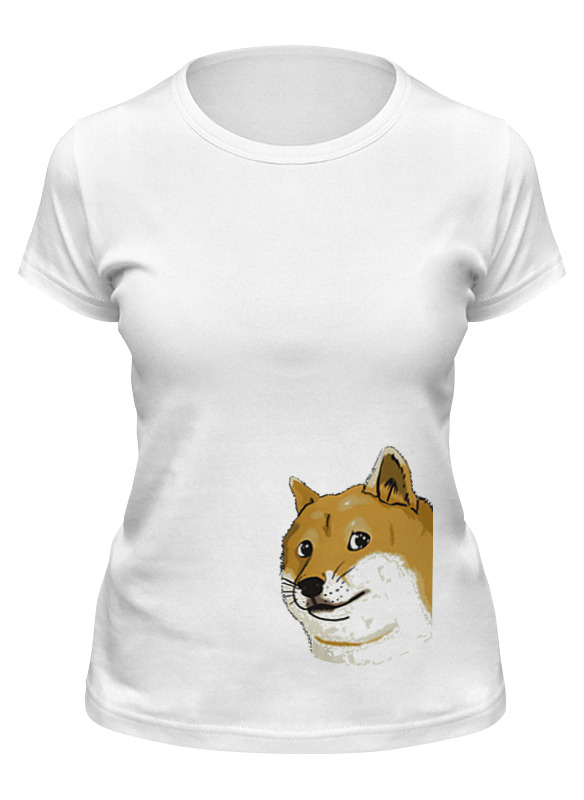

Футболка женская Printio Doge wow! белая L, Белый, Doge wow!
