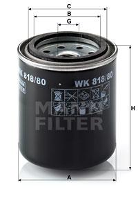 

Фильтр топливный MANN-FILTER wk81880