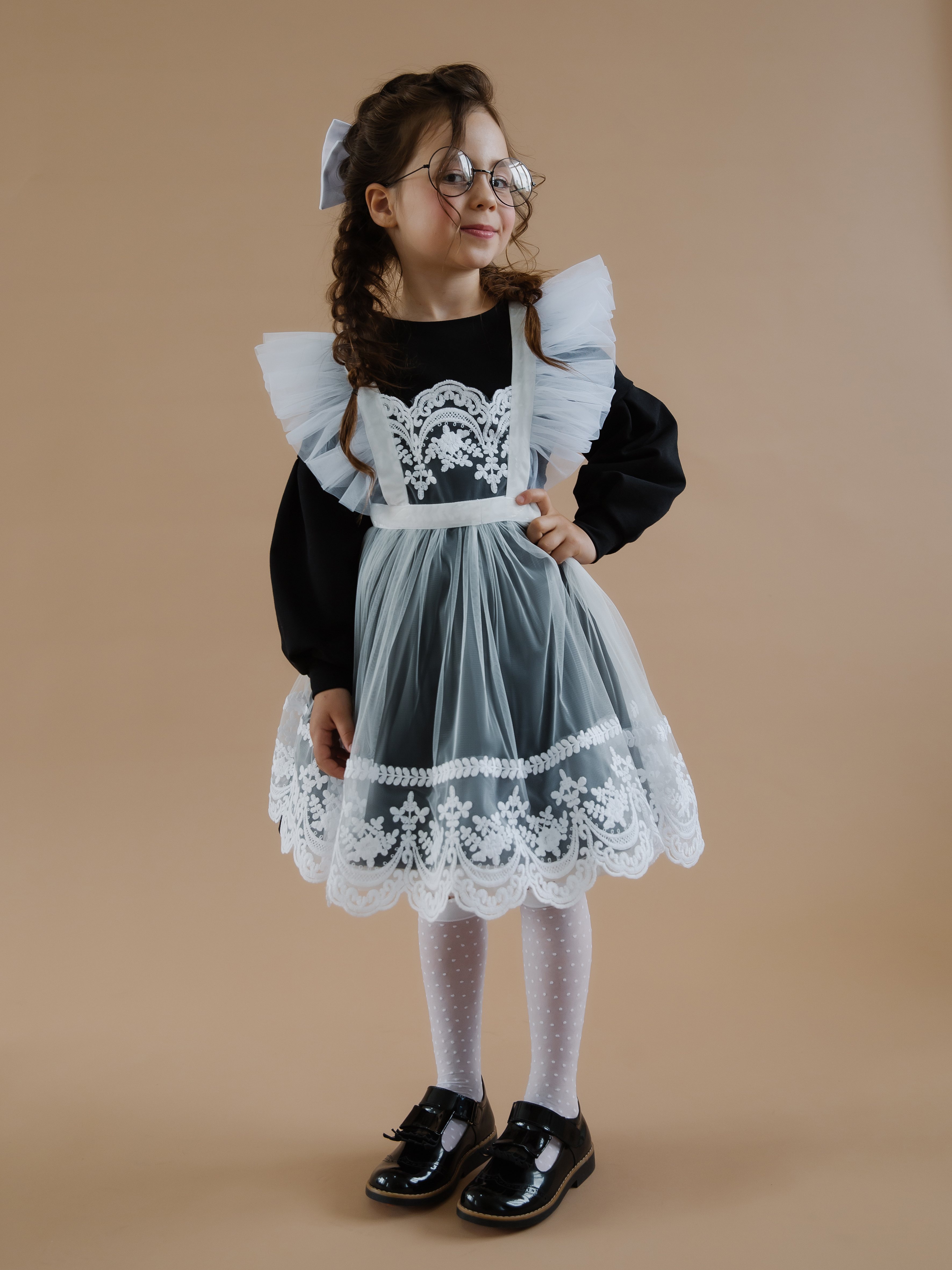 Фартук детский Роскошь с детства BA-007-05, Белый, 146