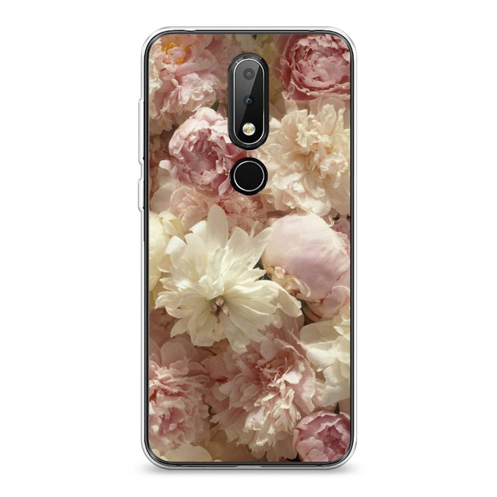 

Чехол Awog на Nokia 6.1 Plus / Нокиа 6.1 Plus "Пионы светлые", Бежевый;коричневый, 121850-8