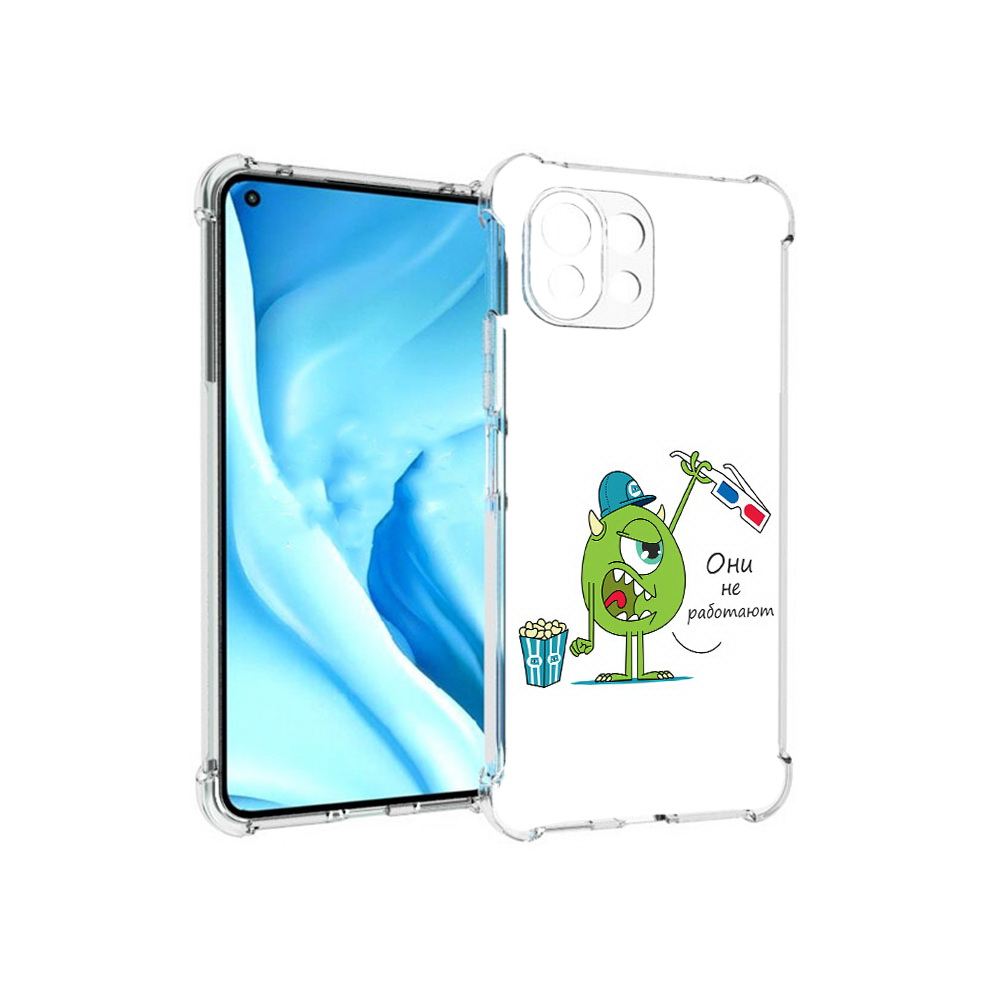 

Чехол MyPads Tocco для Xiaomi Mi 11 Lite Очки не работают (PT159462.256.129), Прозрачный, Tocco