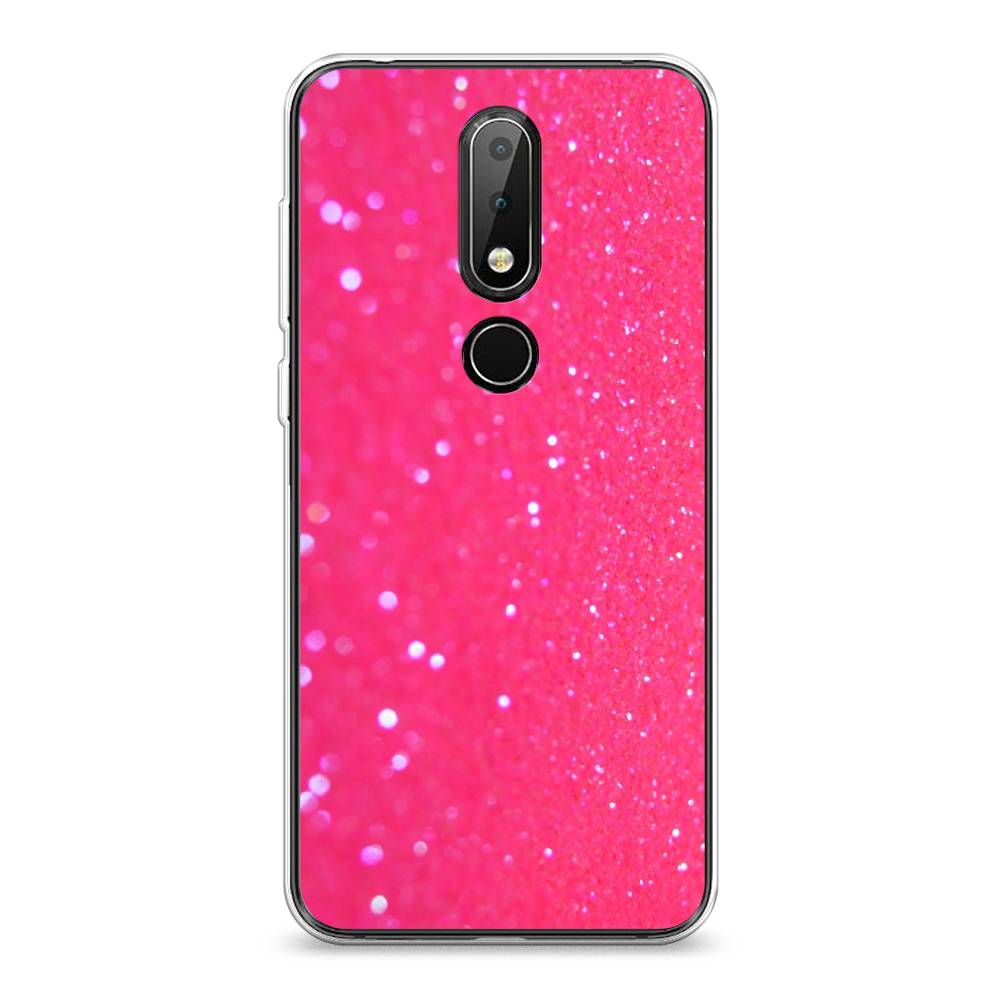 

Чехол Awog "Малиновые блестки рисунок" для Nokia 6.1 Plus