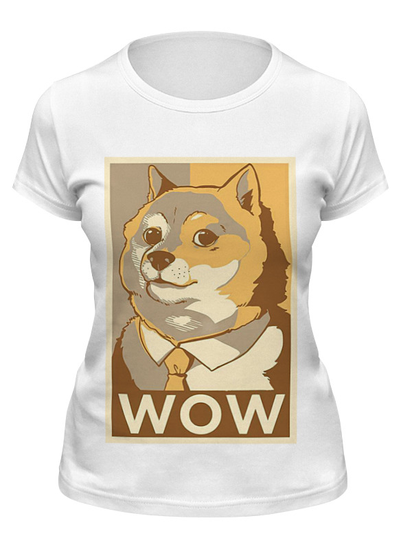 

Футболка женская Printio Such doge белая 2XL, Белый, Such doge