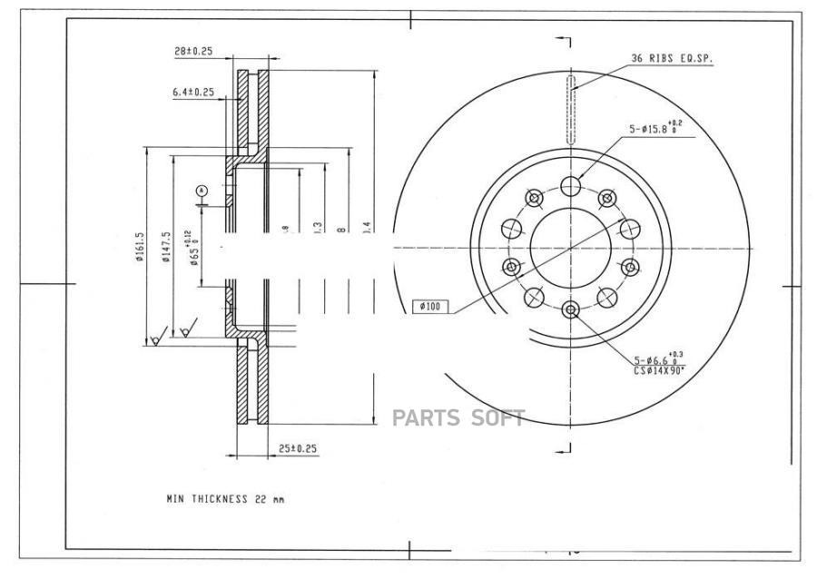 

Диск Тормозной Avantech AVANTECH BR3014S