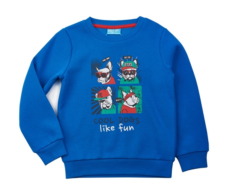 

Свитшот детский Kari Kids SS24C54500521, синий, 116, SS24C54500521