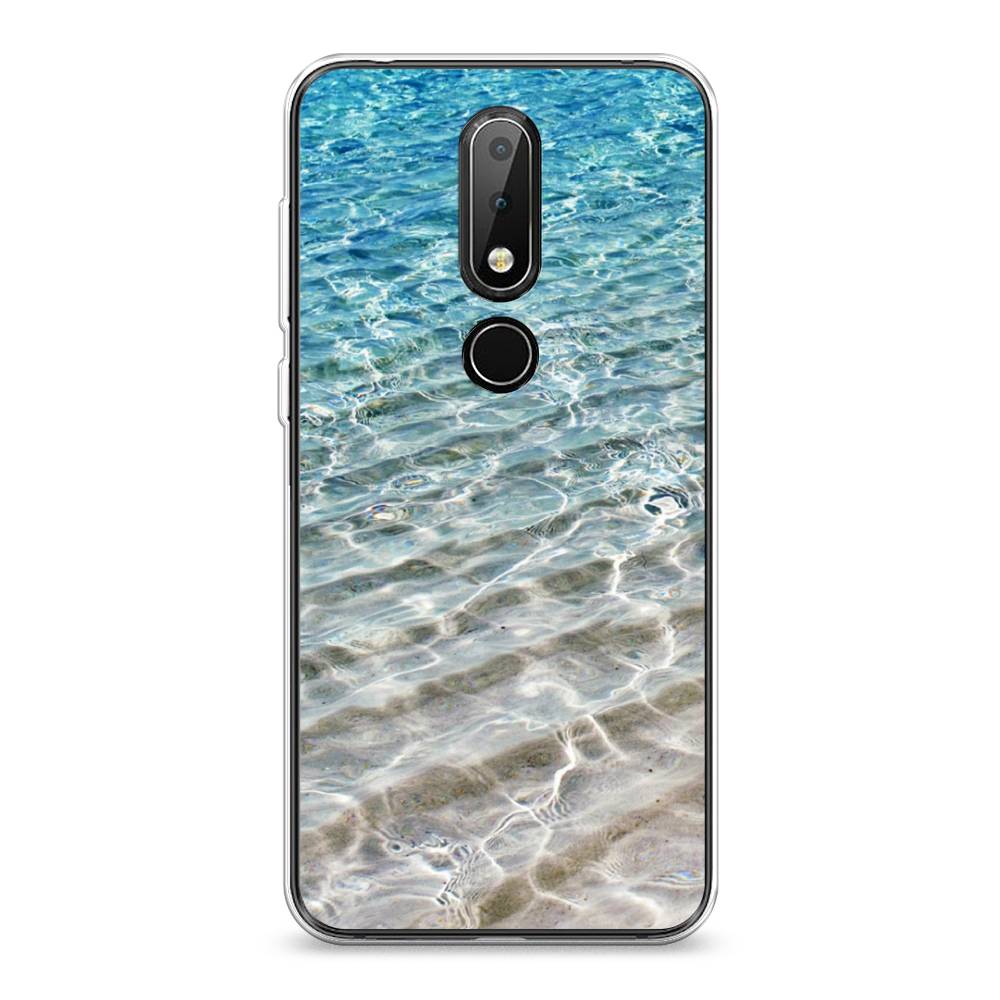 

Чехол Awog на Nokia 6.1 Plus / Нокиа 6.1 Plus "Волны 10", Голубой, 121850-4