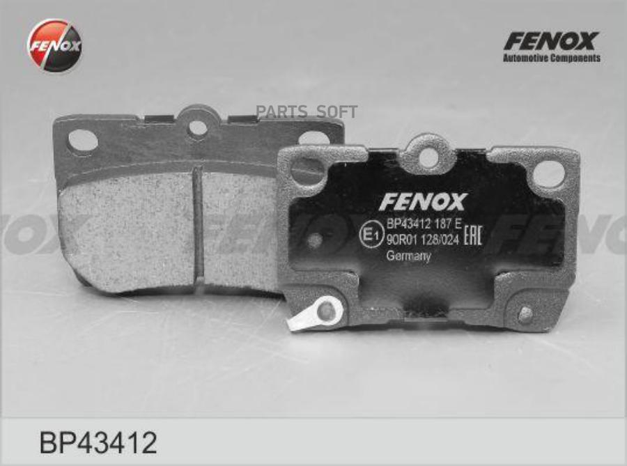 

Тормозные колодки FENOX задние правые/левые дисковые BP43412