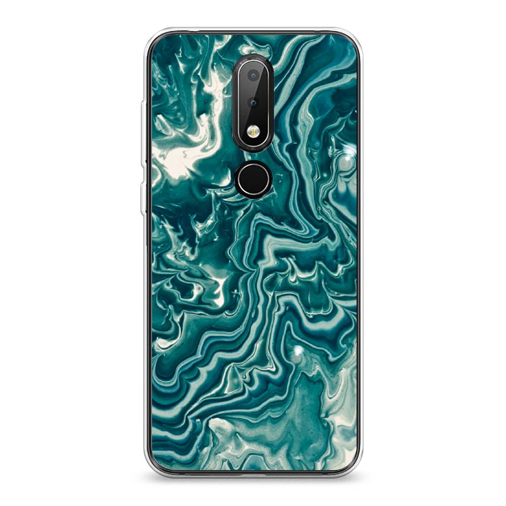 

Чехол Awog на Nokia 6.1 Plus / Нокиа 6.1 Plus "Минералы 4", Голубой, 121850-3