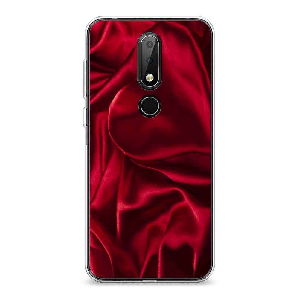 

Чехол Awog на Nokia 6.1 Plus / Нокиа 6.1 Plus "Текстура красный шелк", 121850-3