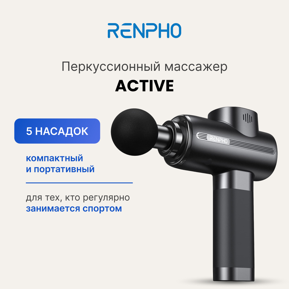 Перкуссионный массажер Renpho Active RP-GM171