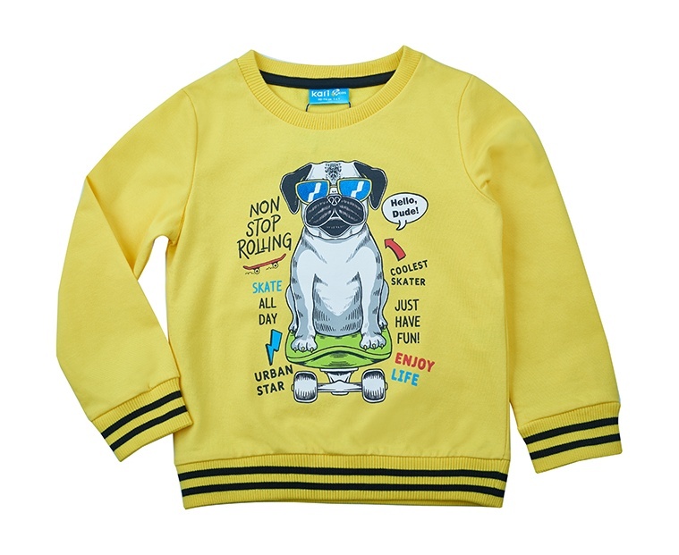 

Свитшот детский Kari Kids SS24C56900622, желтый, 116, SS24C56900622