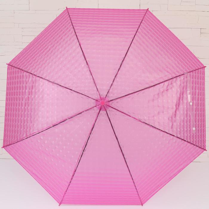 Зонт полуавтоматический, Однотонный, 8 спиц, R 46 см
