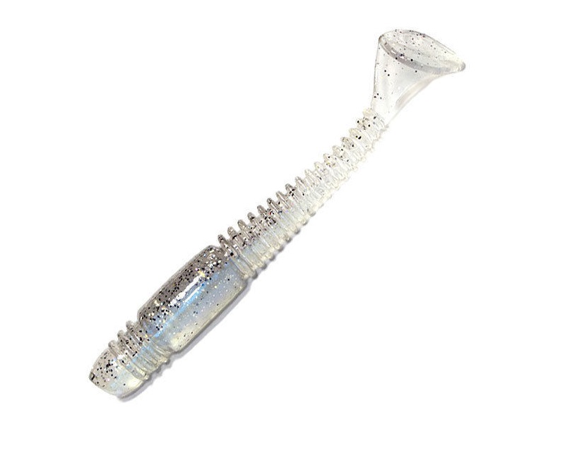 

Виброхвост Kosadaka Tioga 100, 6шт, цвет SBY, Прозрачный;серебристый, Tioga