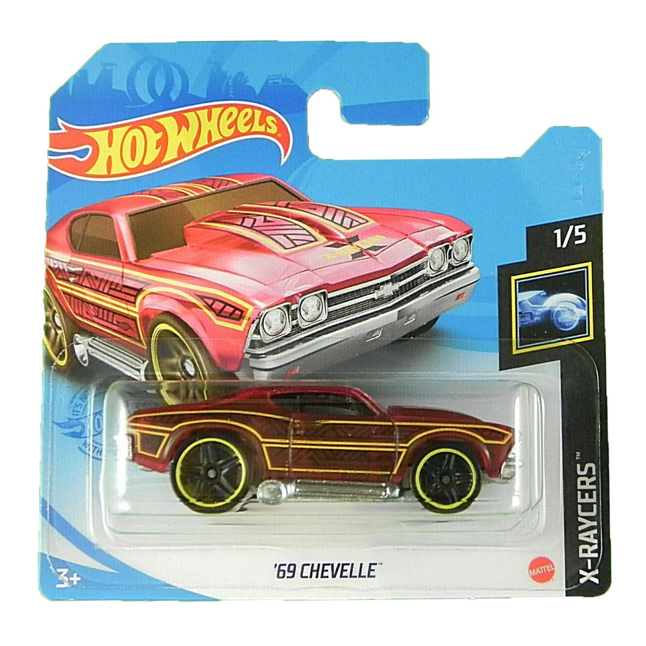 фото Игрушечная машинка hot wheels базовая машинка '69 chevelle, красная c4982/gtc46