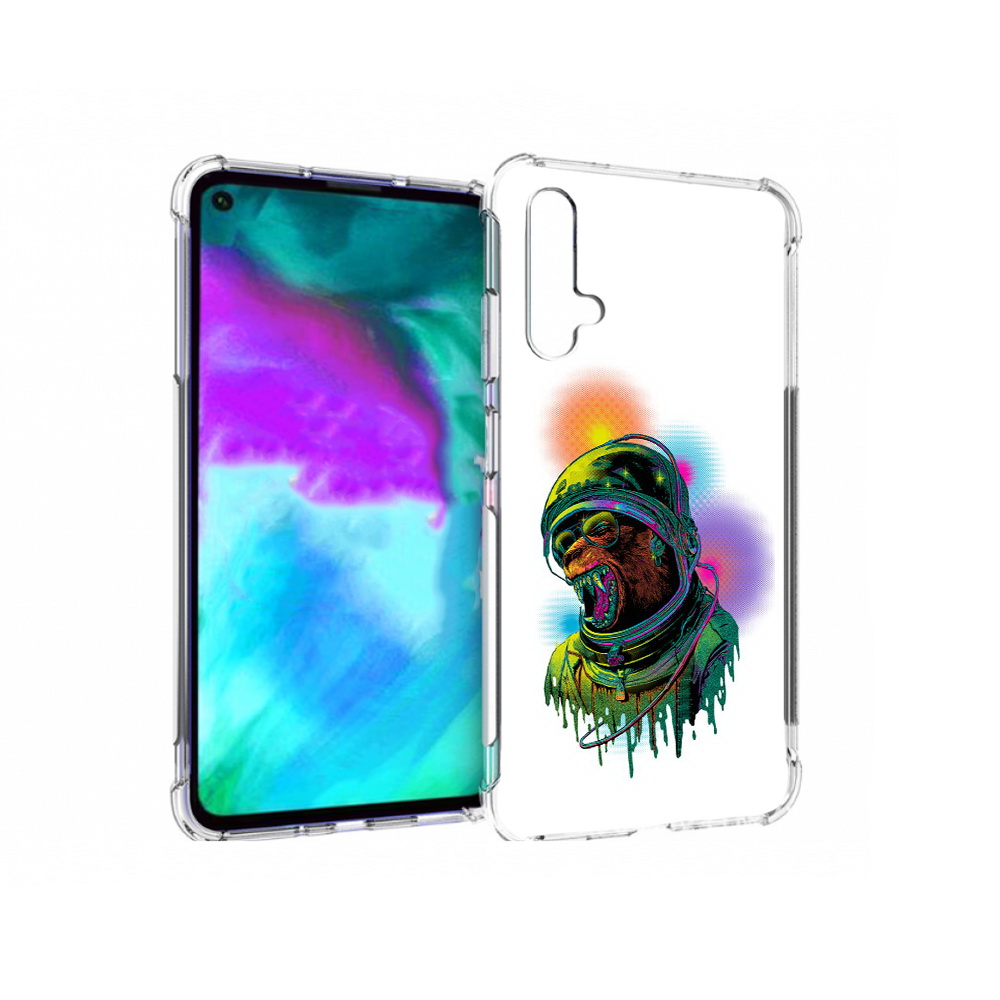 

Чехол бампер MyPads медведь космонавт для Huawei nova 5T противо, Прозрачный, Tocco