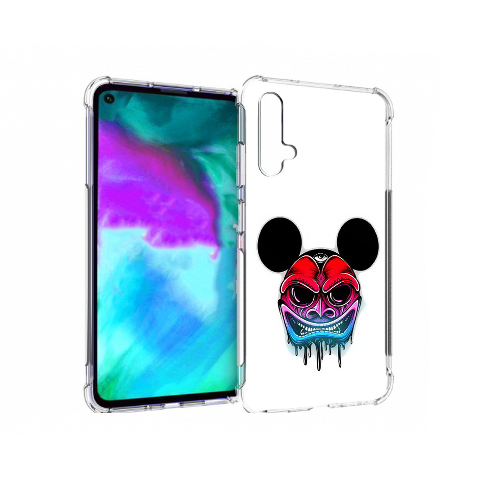 Чехол бампер MyPads микки в маске для Huawei nova 5T противоударный