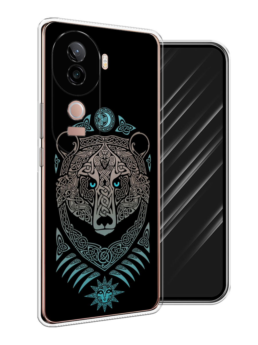

Чехол Awog на Vivo V40e "Кельтский медведь", Черный;серый, 2611950-1