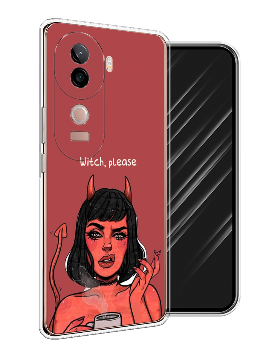 

Чехол Awog на Vivo V40e "Evil Girl", Бордовый;черный, 2611950-1