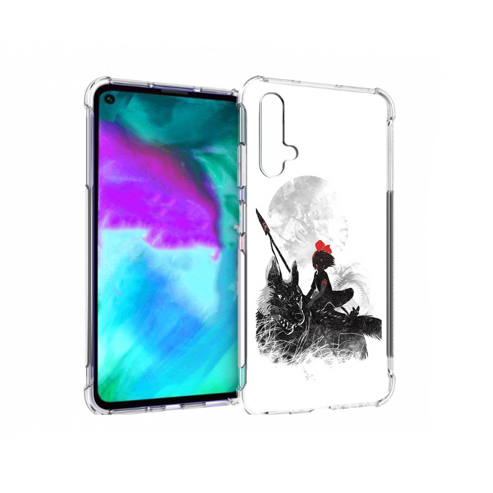Чехол бампер MyPads мононоке для Huawei nova 5T противоударный