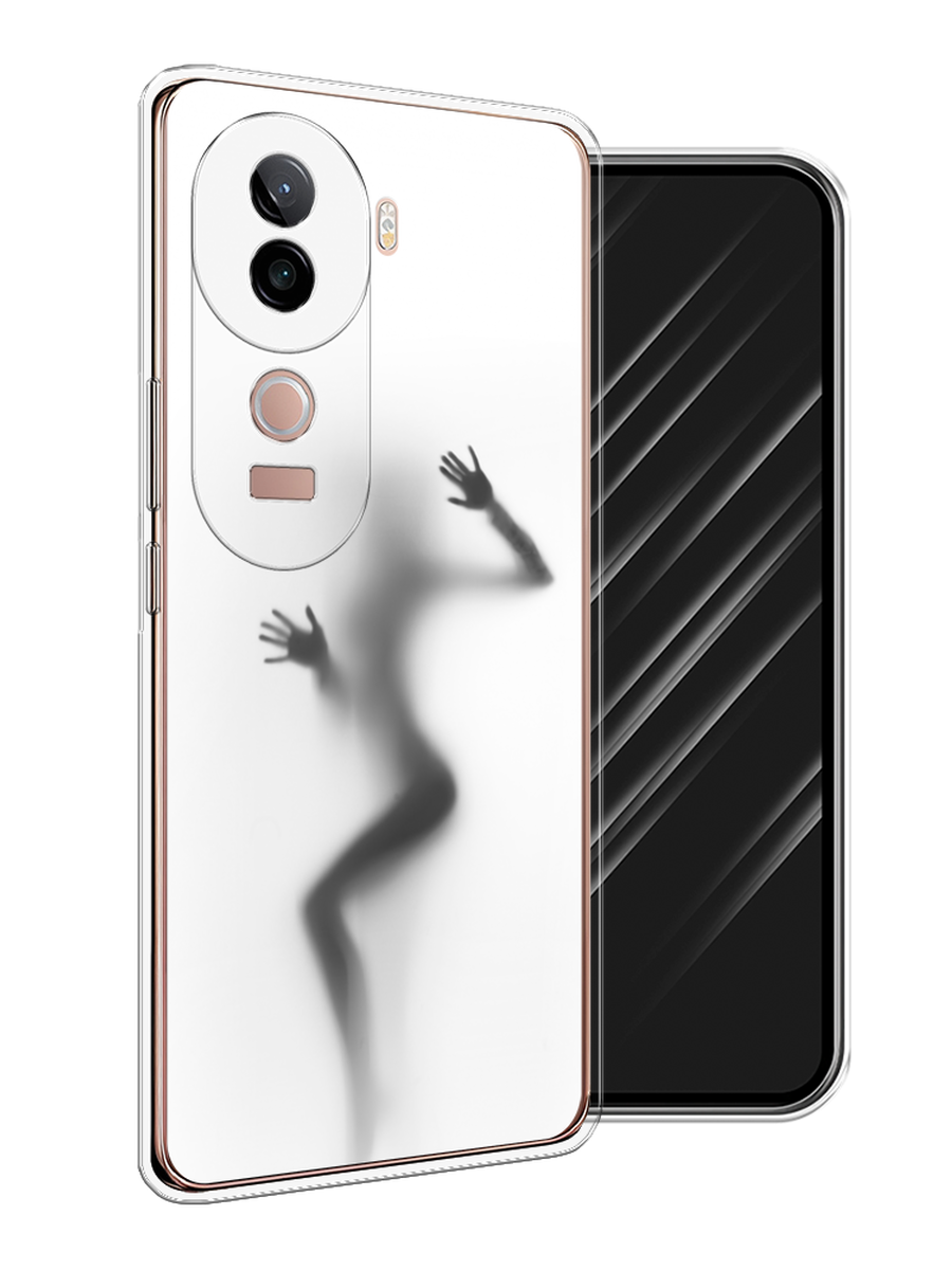 

Чехол Awog на Vivo V40e "Девушка в душе", Серый;белый;черный, 2611950-1