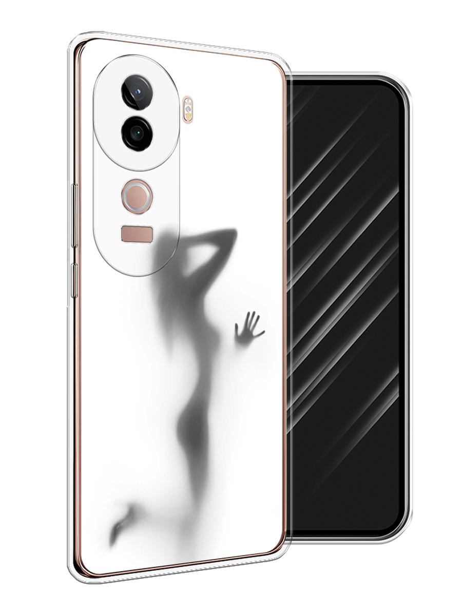 

Чехол Awog на Vivo V40e "Стекло в душе", Белый;серый;черный, 2611950-1