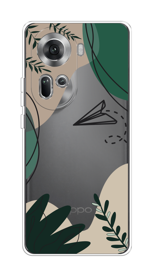 

Чехол на Oppo Reno 11 (Global) "Secret Garden", Зеленый;бежевый;черный, 2515850-1