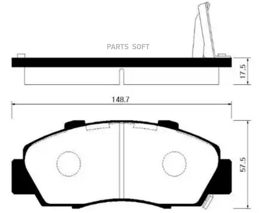 HSB HP2010 Колодки тормозные дисковые HONDA: CR-V 95-02 PRELUDE 96-00 ACCOR