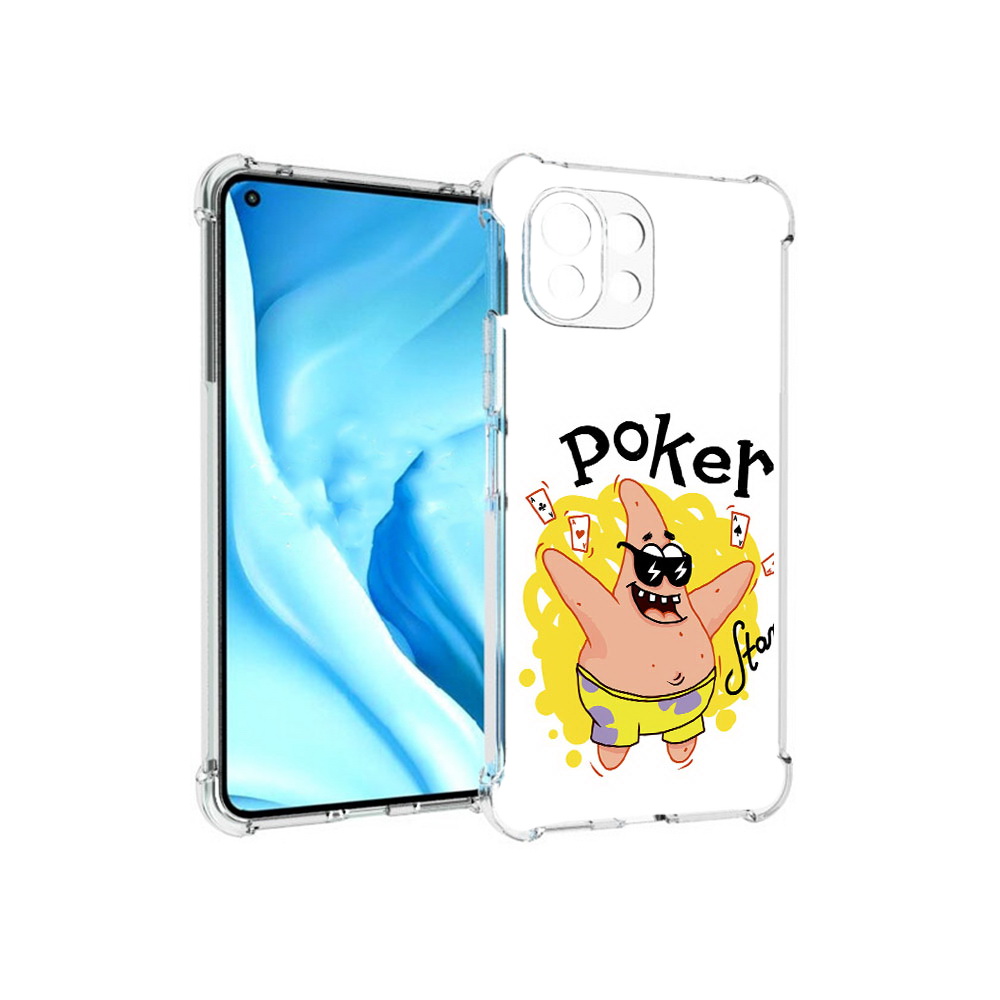 

Чехол MyPads Tocco для Xiaomi Mi 11 Lite Патрик (PT159462.256.133), Прозрачный, Tocco