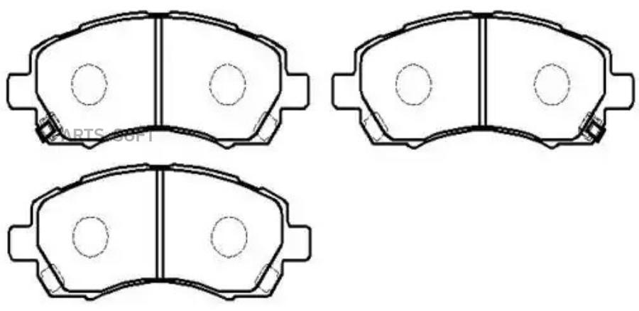 

Колодки тормозные дисковые SUBARU: FORESTER 97-02 IMPREZA 94-02 LEGACY 96- HSB HP5045