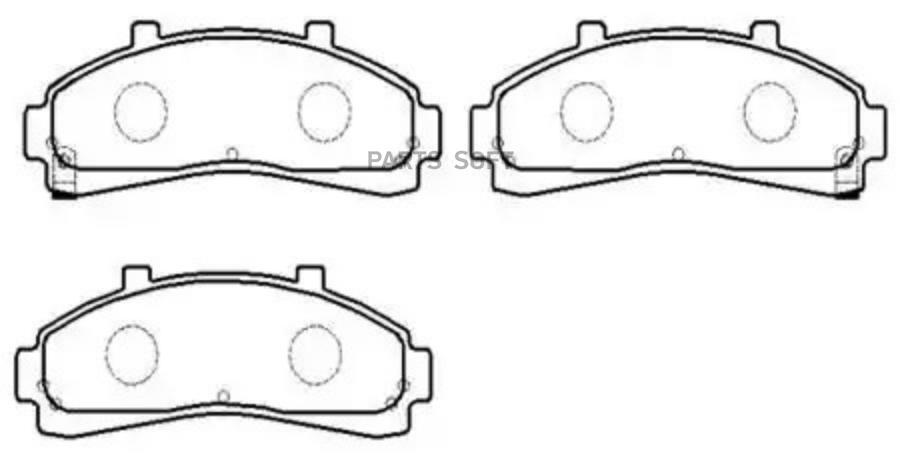 

Колодки тормозные дисковые FORD: TRUCK 02-95 MAZDA: TRUCK 02-9 HSB HP5076