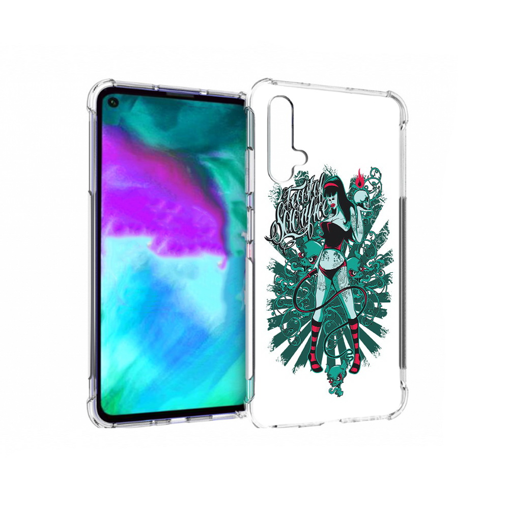 

Чехол бампер MyPads нарисованная девушка в татуировках для Huawe, Прозрачный, Tocco