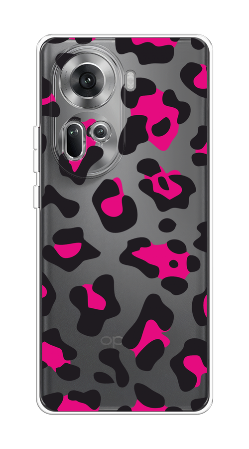 

Чехол на Oppo Reno 11 (Global) "Pink cow spots", Черный;розовый, 2515850-1