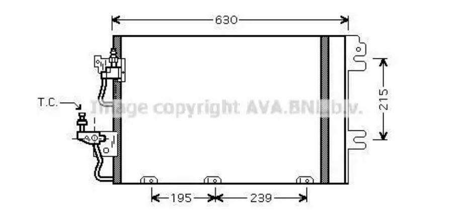 

AVA Радиатор кондиционера AVA OL5366D